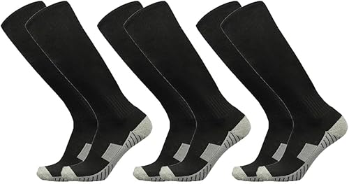 Calcetines de béisbol 3 pares para niños, jóvenes y adultos (4 a 20 años) calcetines deportivos de equipo, calcetines de fútbol atléticos,