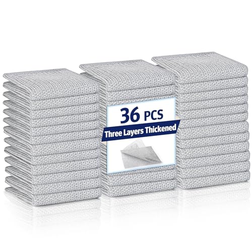 Wenbbleyii 36 Pcs New Upgrade 3-Layer Wire Dishwashing Rags Non-Scratch Multipurpose Metal Dish Cloth No Scratches and Odor for Wet and Dry Kitchen Cleaning Dishrags Wire Dish Cloth for Sinks Dishes by wenbbleyii - Used condition - CA$12.95