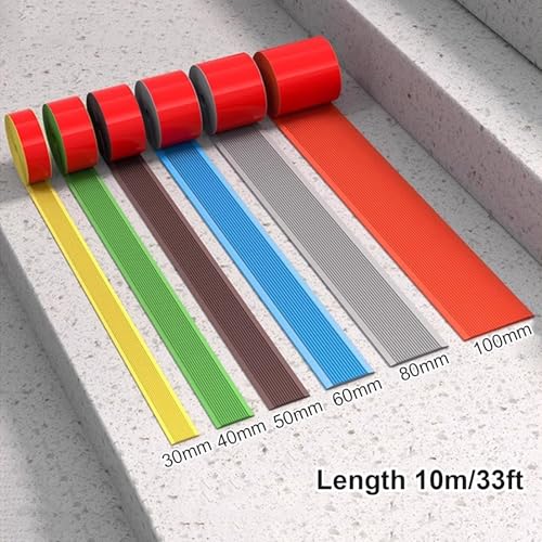 Nariz de escalera de PVC autoadhesivas antideslizantes para rampas 4