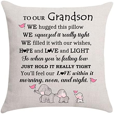 Granddaughter Gifts-Cushion Cover Throw Pillow Cover for Granddaughter from Grandma Grandpa Birthday Gifts Thanksgiving Gifts (Granddaughter-A)