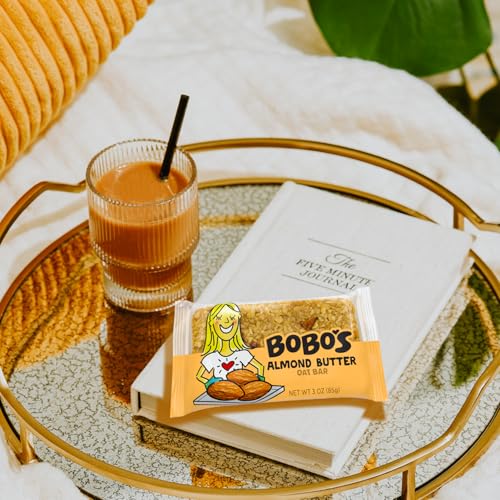 image for Bobo's Almond Butter Oat Bars, Gluten Free, Non-GMO, Whole Grain Oats,