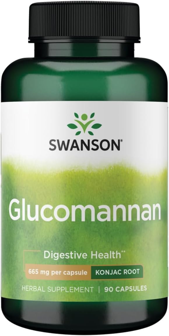 Swanson Glucomannan, 665mg - 90 caps