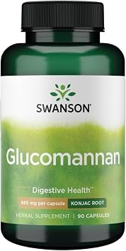 Swanson Glucomannan Konjac Root 665 mg 90 Caps