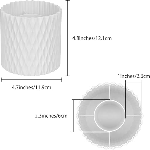 Miniatura 2 de Soporte para cepillos de dientes con 5 ranuras para mesa, organizador de almacenamiento de cepillos de dientes para ducha, soporte para pasta de