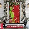 OUDE HOWER Cute Christmas Door Cover Christmas Door Decorations Christmas Front Door Decorations Funny Christmas Background Holidays Hanging Door Banner for Christmas Winter Decorations #4