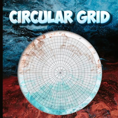 Circular Grid Notebook: Circular Grid Sketchbook for Geometric Patterns and Mandala Practice Drawing, Coordinate Graph Paper Notepad