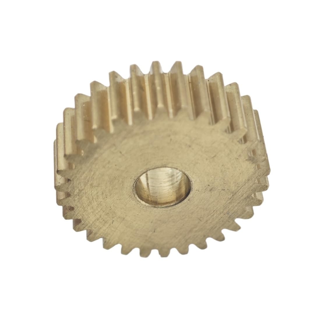 0.6M 102T Brass Flat Spur Gear 5mm Thickness Straight Teeth Cylindrical Gear 0.6 Module 102 Teeth Pinion Mechanical(9mm bore)