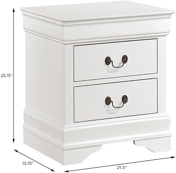 Homelegance Nightstand, White