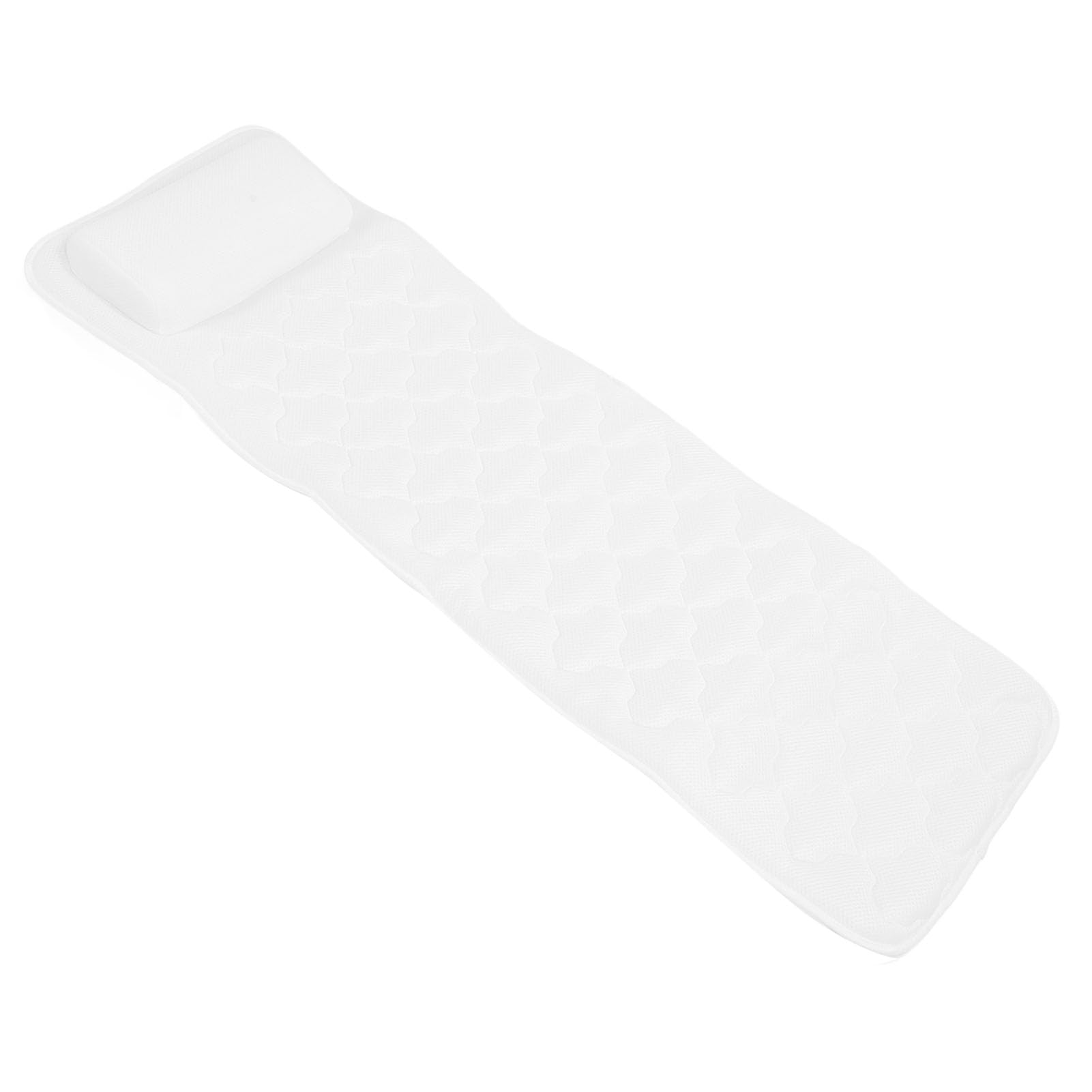 Cuscino da Bagno per Tutto il Corpo, Poggiatesta per Vasca Antiscivolo, Supporto per Testa e Collo, Cuscino per Vasca con Ventose per Donne Incinte, Design Classico, Materiale