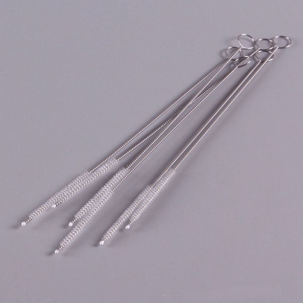 Lot De 10 Brosses à Paille Inox - Nettoyage Pailles, Tuyaux Et Bouteilles