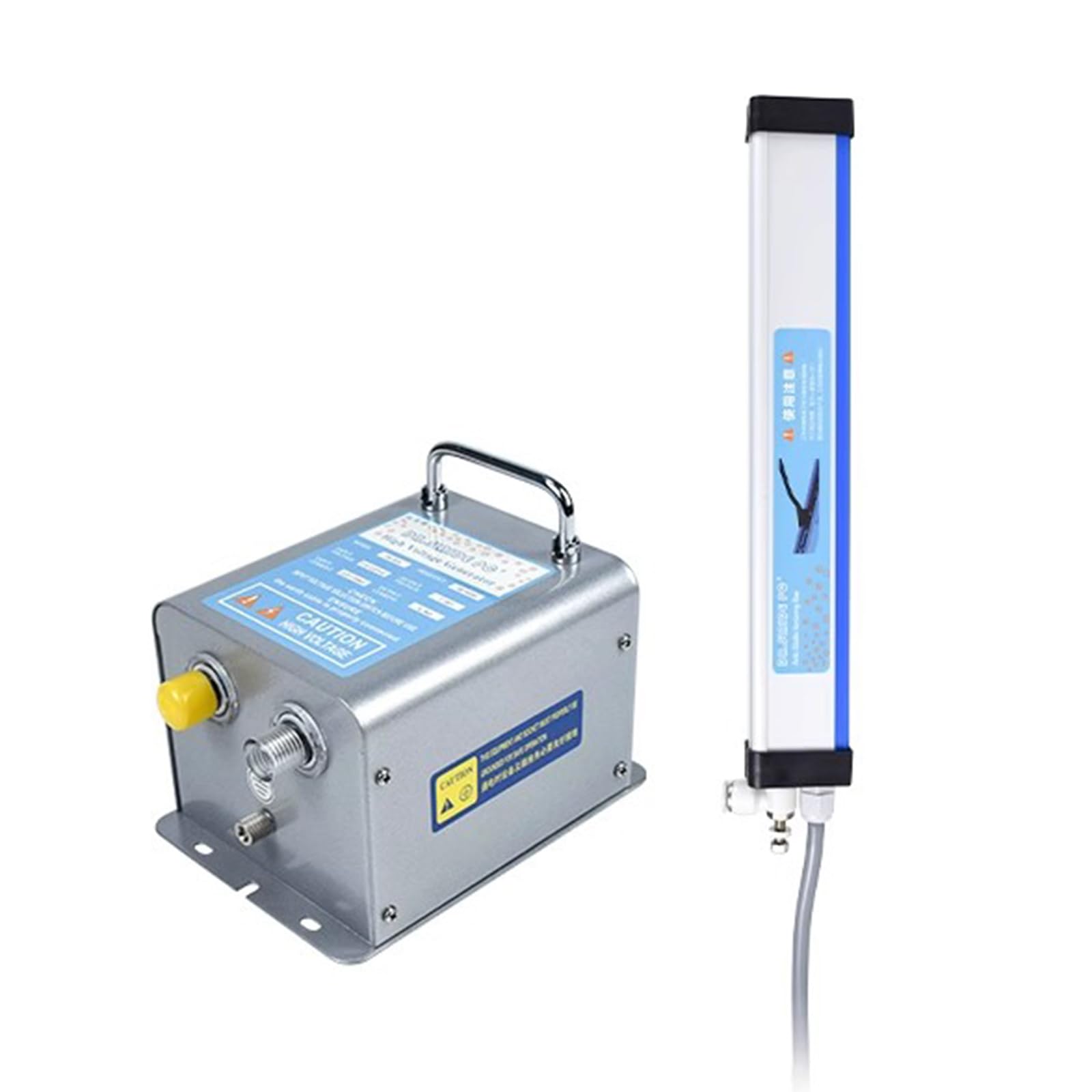 Barra Ionizante Antiestática, Barra De Aire Ionizante para Eliminación De Electricidad Estática, con Generador De Alto Voltaje, para Industrias Que Eliminan Electricidad Estática
