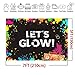 Daniu Glow Neon Party Backdrop Let's Glow Splatter Photography Background 7x5ft Vinyl Party Backdrops Banner Decoration Neon Party Supplies