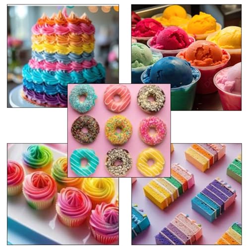 Image of PAPILON FOOD FLAVOURS & COLOURS Shades Of Liquid Food Color (20 Ml X 7 Bottle) (Pack of 3)