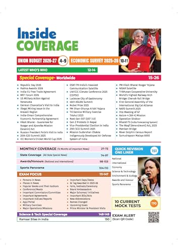 Image of Arihant Headlines Current Affairs 2026 | Budget 2026-27 Special | 360 Coverage Feb 2025-Feb 2026 | UPSC, State PCS, SSC, NDA /CDS, Railway & Police Exams