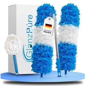 GlanzPure Teleskop-Staubwedel TC-500, 2.5m Ausziehbar