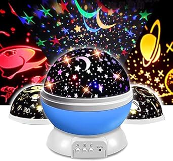 Homejoy Kid'S Star Projector 360-Degree Rotating Star Moon Stars Night Light Projector (Multicolour)Pack of 1