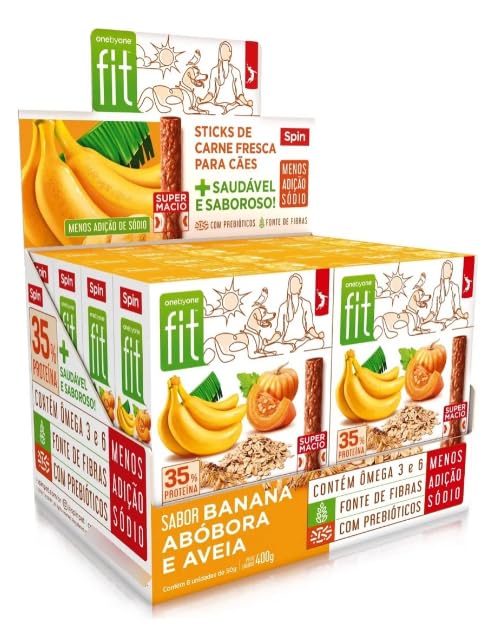 Petisco Mini Snack Zero Spin Pet Banana, Aveia e Abóbora Cães 50g