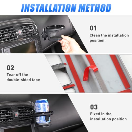 Porte-gobelet de console en ABS premium pour Corvette C6 2005-2013 - 7