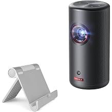 BoxWave Stand and Mount Compatible with Anker Nebula Capsule 3 - VersaView Aluminum Stand, Portable, Multi Angle Viewing Sturdy
