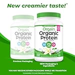 Orgain Organic Vegan Protein Powder, Vanilla Bean - 21g Plant Protein, 6g Prebiotic Fiber, No Lactose Ingredients, No Added Sugar, Non-GMO, For Shakes & Smoothies, 2.03 lb (Packaging May Vary) - Image 3
