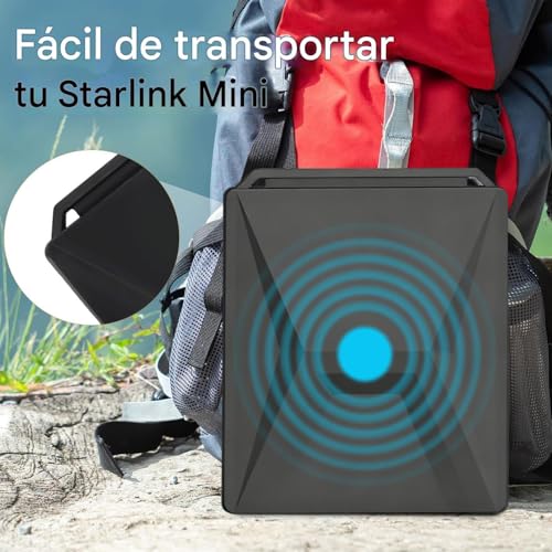 Manga protectora anticaída para antena parabólica portátil en viajes y acampadas 2