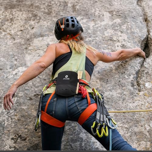 Chalkbag - Boulderzubehör als Set und einzeln: Chalkbag, Chalk Ball, Boulder Bürste und Finger Tape - ideale Kletterausrüstung für die nächste Session, Bouldern Geschenk. Einzelnes Chalk Bag