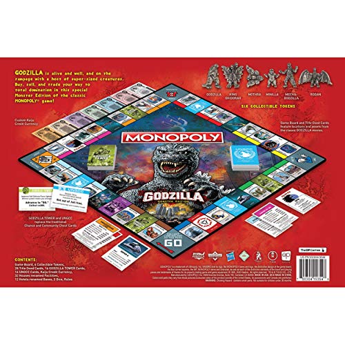 Monopoly: Godzilla juego de mesa coleccionable miniatura 2