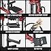 Snode ALL10 Smith Machine for Home Gym, Power Rack with Cable Crossover, Squat Rack with Leg Press and Advanced LAT Pull-Down Attachment, 2000LB Weight Capacity