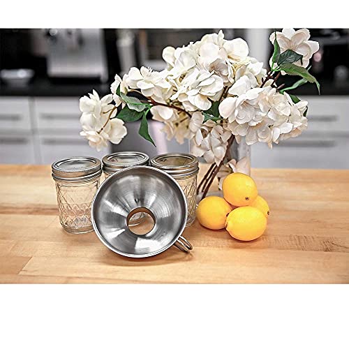 Küchenprofi 18/10 Stainless Steel Jam Funnel - Silver - Metal Funnels For Kitchen Use - Wide Mouth Kitchen Funnel