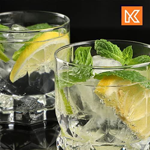 KADAX Verres à Boire pour Toutes les Occasions, Verres Transparents pour Jus, Cocktails, Eau et Soda (325 ml, Lot de 12 : 6 x Haut + 6 x Bas) – Image 5