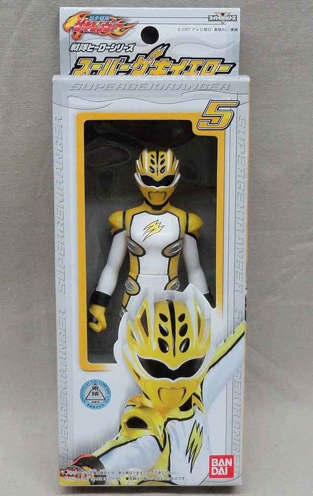 Amazon.co.jp: 戦隊ソフビ ゲキレンジャー 5 スーパーゲキイエロー