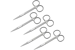 "Iris" Micro Dissecting Lab Scissors, Fine Point, Precision, Curved, Sharp