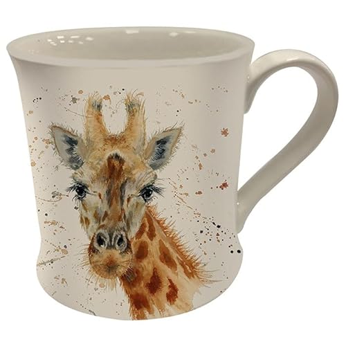 Joe Davies Bree Merryn - Taza de porcelana fina en caja, diseño de jirafa Geraldine, de la colección Paws & Claws