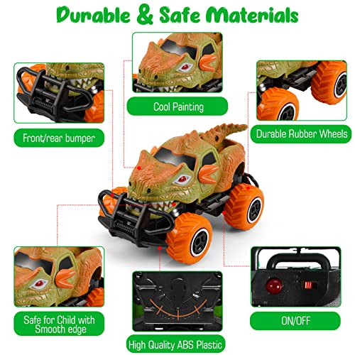 Kizeefun Remote Control Car For Toddlers, Mini Monster Truck Rc Car For Kids, Boys And Girls With 1: 43 Scale, 4 Channels, Toy For Toddlers And Kids 3, 4, 5,6, 7, 8 Year Old (4 Aa Batteries Included) #TOP2