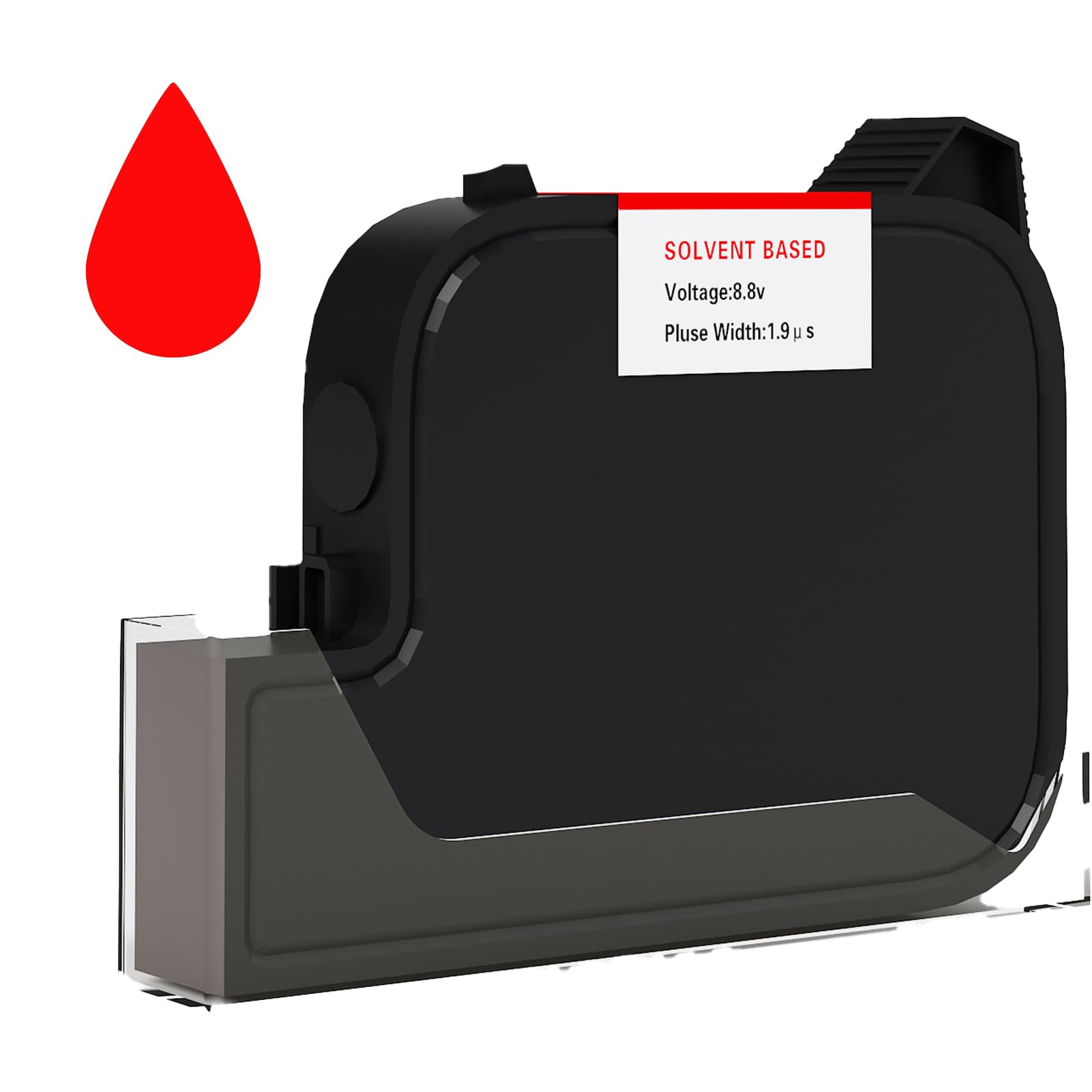 Original 42ml Red Quick Dry Solvent Ink Cartridge Replacement for 0.5inch/12.7mm Handheld Inkjet Printers