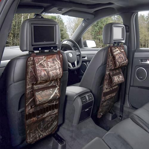 Nowaca 2 Pack Tactical Seat Back Gun Rack, Truck Gun Rack for Hunting Gear, Camo Gun Holder for Car with Storage Pockets, Automotive Gun Racks for Hunting Rifles/Shotguns, Hunting Gift for Men - Thumbnail 5