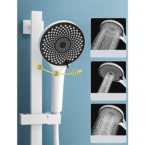 Mitigeur bain douche blanc robuste en laiton à double commande précise - 4