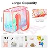 KUAK Grand sac de plage pour femme, magnifique sac fourre-tout transparent irisé imperméable, anti-sable, anti-bascule, avec poche intérieure imperméable à fermeture éclair pour natation, piscine, #5