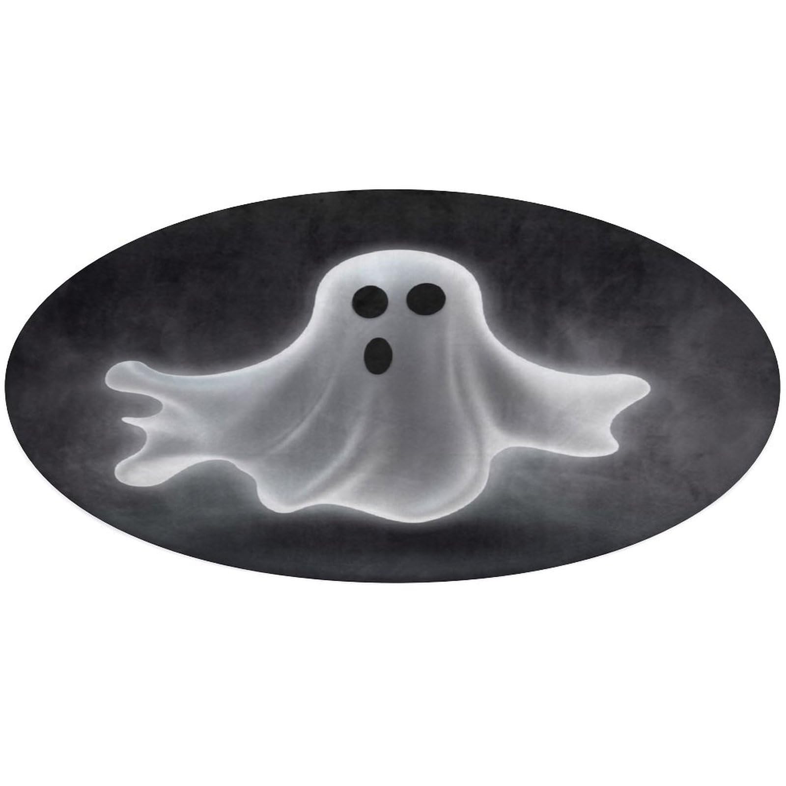 Tapis de sol Halloween fantôme rond pour l'entrée et la salle de bain moderne