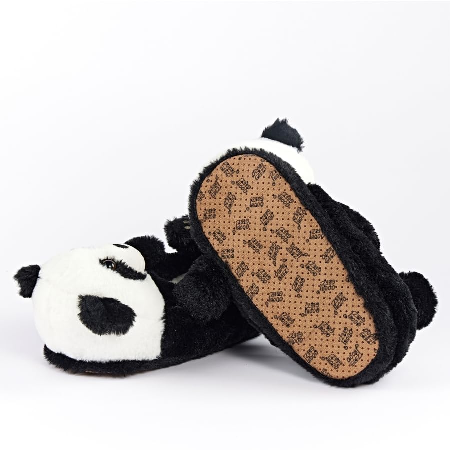 Image of ooohyeah Funny Animal Hug Plush Slippers for Women, Novelty Cute Cozy Warm Slippers with Non-Slip Grips