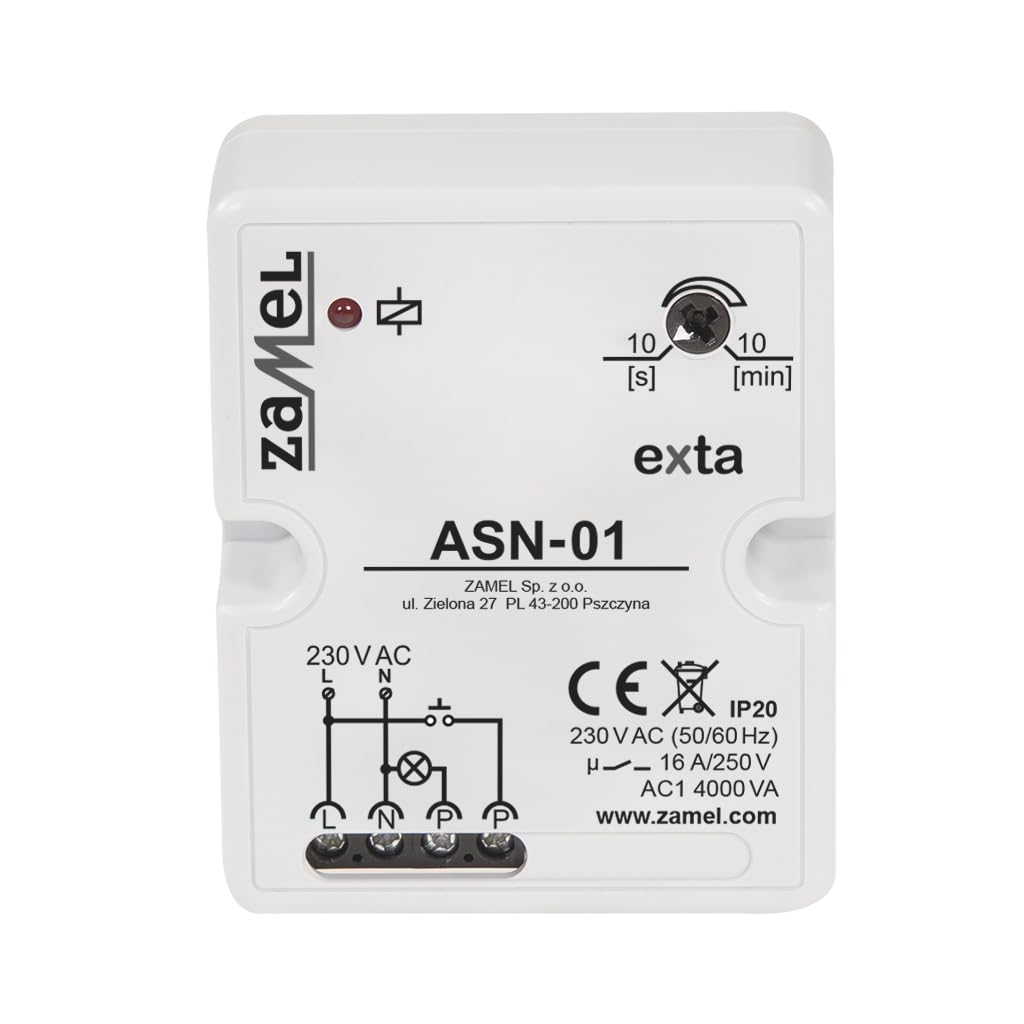 ZAMEL Staircase Delay Switch ASN-01, White