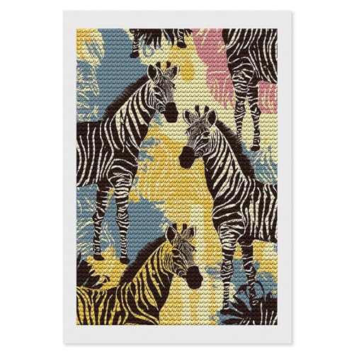 Kits d'art diamant pour adultes broderie girafe décoration salon