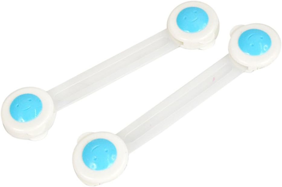 Szaerfa Child Baby Safety Locks Cupboard Latch Strap Lock Baby Proof Locks Cabinets Drawer 2 Pack