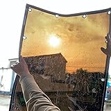 【Lona transparente】Nuestra cortinas impermeables exterior es translúcida y no bloqueará la vista ni afectará la fotosíntesis. Es adecuado para todas las estaciones y mantendrá su casa caliente mientras evita el frío.