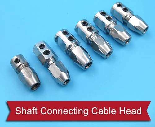 Fielect Flex Collet Coupler For 5Mm Motor Shaft And 4.76Mm Flex Shaft Flexible Coupling Rc Boat, Positive #TOP7