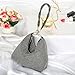Afashor Fashion Womens Evening Bag Glitter Rhinestone Purse Shiny Clutch Handbag for Party Wedding Black