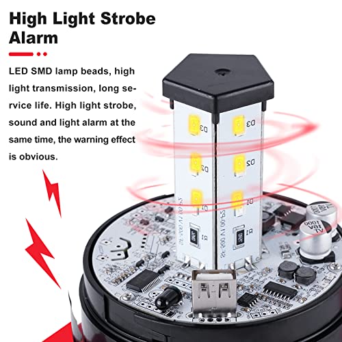 Industrial Sound And Light Alarm Emergency Warning Light Outdoor Alarm Horn Siren Safety Voice Strobe Flash 120Db Waterproof Sf-513 (Ac 110V-220V) #TOP2