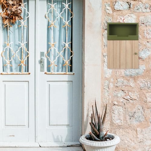 Caja para llaves de pared decorativa verde para entradas de casa 3