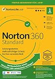 Norton 360 Standard 2022 | 1 Gerät | 1-Jahres-Abonnement mit Automatischer Verlängerung | Secure VPN und Passwort-Manager | PC/Mac/Android/iOS | FFP, Aktivierungscode in Originalverpackung