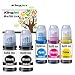 Produktbild Kingjet 664 Tinte Ersatz für Epson 664 T6641 T6642 T6643 T6644, Epson 664 Tintenflaschen Kompatibel für Epson EcoTank L200 L300 L355 L555 ET-2500 ET-2550 ET-4500 ET-4550 ET-14000 ET-2600 ET-2650 L100